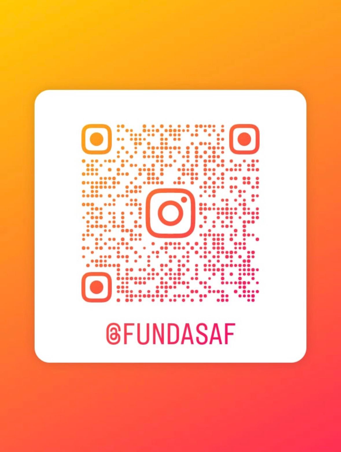 QR Instagram @FUNDASAF